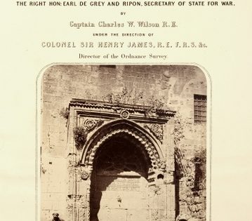 Cover of Ordnance Survey of Jerusalem, Charles W. Wilson, 1865.