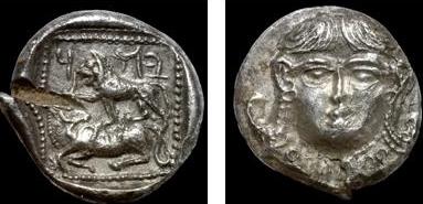 Yehud Coin 2, 4th century BCE