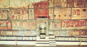 The western wall of the Dura-Europos synagogue