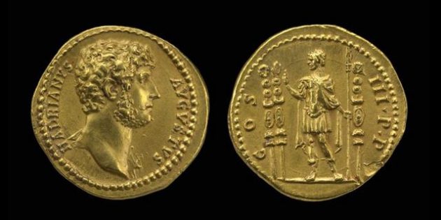 Coin of Hadrian, c. 132-134 CE