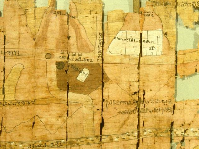 The Turin Papyrus is an ancient Egyptian map