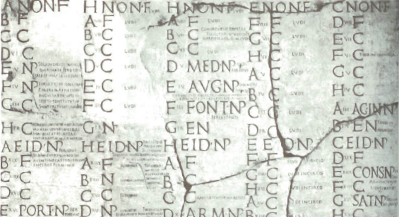 Calendar, c. 25 CE