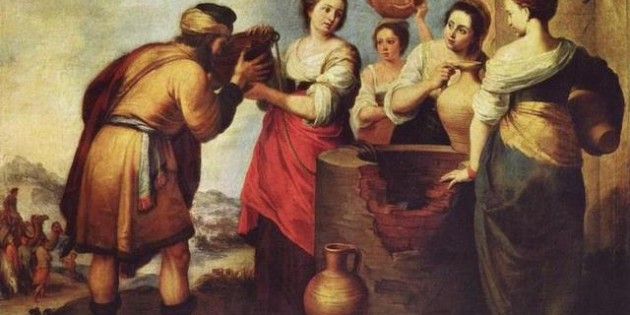 Rebecca and Eliezer, Bartolomé Esteban Perez Murillo (1618-1682).