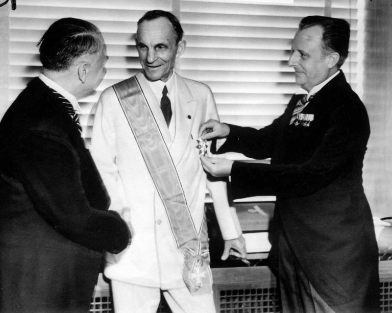 Henry Ford Receiving Grand Cross from Nazis