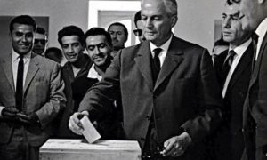 October 12, 1955 President Gamille Chamoun of Lebanon