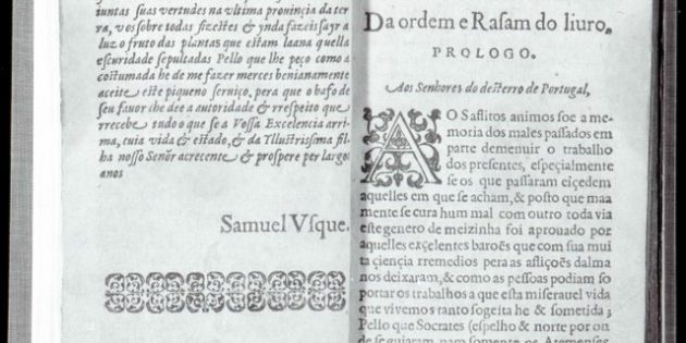 Consolacam as tribulacoens de Israel, Samuel Usque, Ferrara, 1553, RB259:20, Fols. 1v-2r.