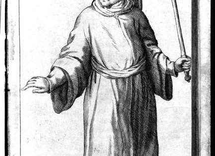 Portrait of Sabbatai Zvi, from John Evelyn, Historia de Tribus Hujus Seculi Fanosis Impostoribus (1669), RB 436.8.