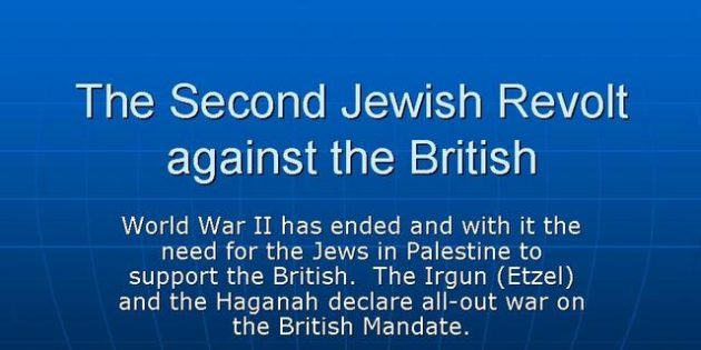 Revolts against the British Mandate