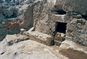 Mamila Burial Cave, site of bones of countless Christians who were massacred at the hands of the Persians