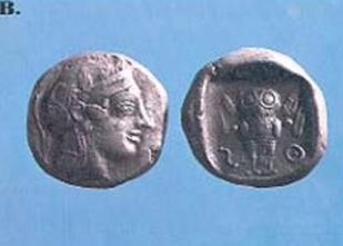 Athenian Coin, 5th century BCE