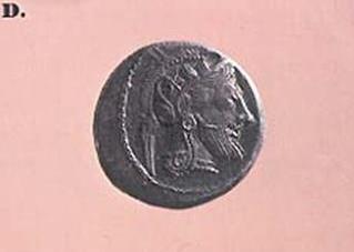 Male Athena Coin, 4th century BCE