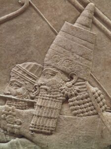 Ashurbanipal as Depicted on the Wall at the Palace in Nineveh