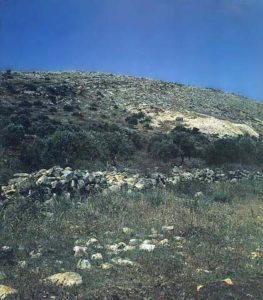 Ridge in northern Samaria where an Israelite cult site was uncovered