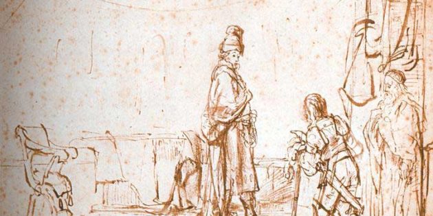 David Notified of Uriah’s Death, Rembrandt (1606-1669).