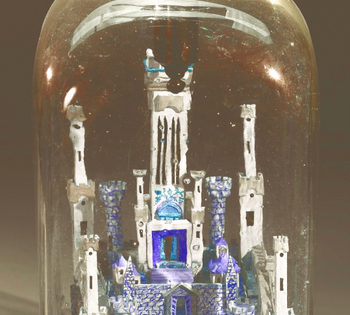 Bottle Containing Model of Jerusalem Temple, Moses Formstecher (1760-1836), Offenbach, Germany, 1813.