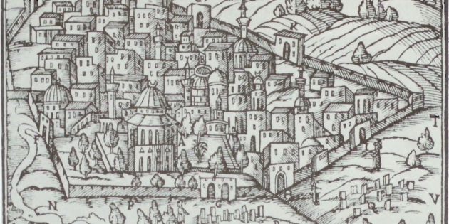 Drawing of Jerusalem, 1581