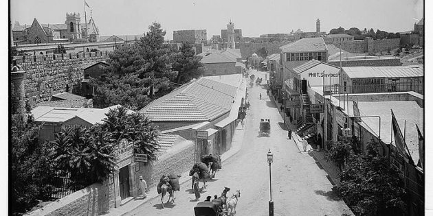 View Looking Down Jaffa Street, Jerusalem, Library of Congress, 1898-1914