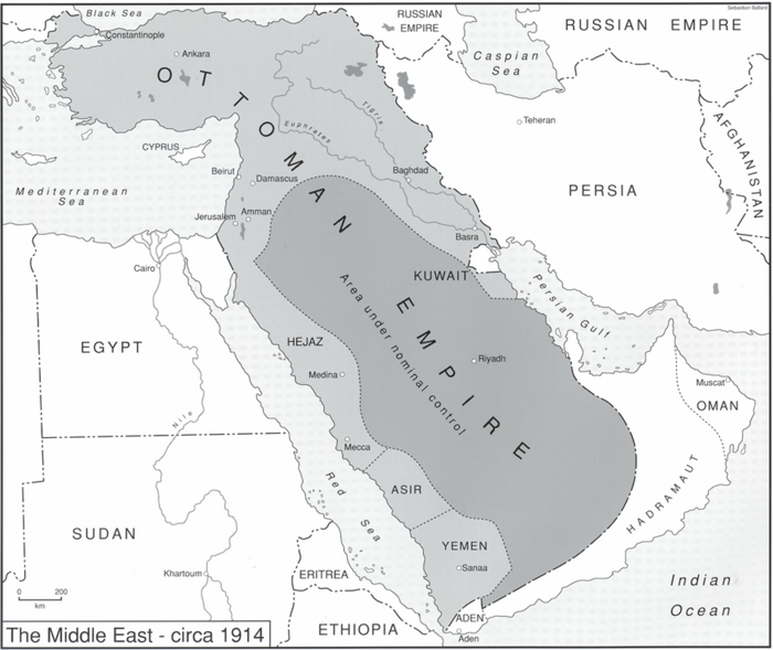 The Middle East, c. 1914 : Center for Online Judaic Studies