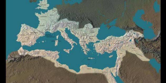 Map of the Roman Empire in the Time of Hadrian
