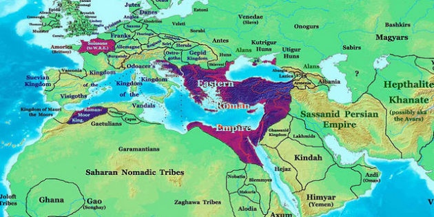 The Roman Empire in 477 CE
