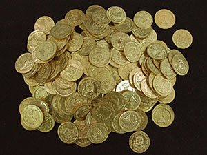 Gold Coin Hoard, 610-613 CE