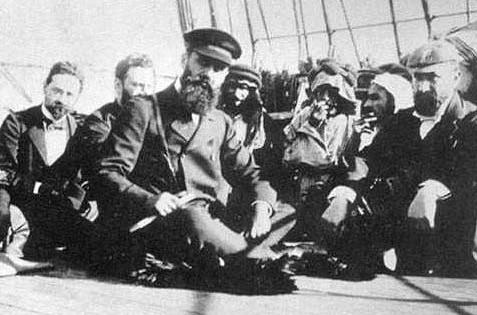 Herzl on a Boat En Route to Palestine