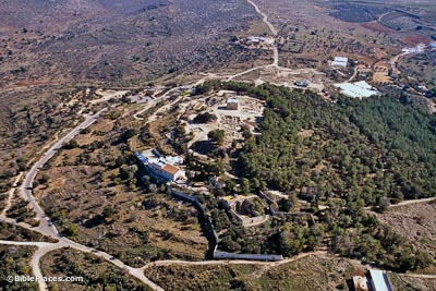 Aerial view of the city of Sepphoris, Lower Galilee