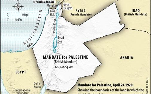 July 12th 1920 The Palestine Mandate:  Sir Arthur Balfour