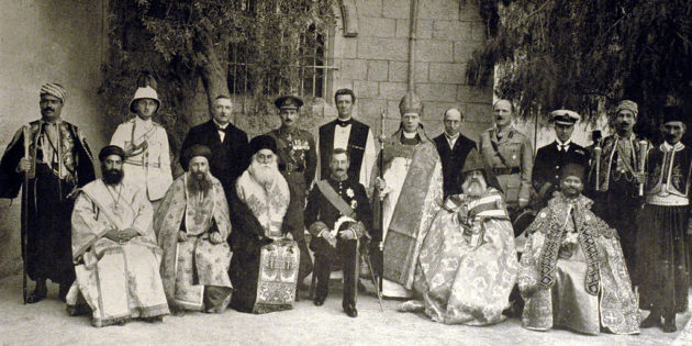 January 18, 1919 A delegation of Muslim-Christian before the Key-Crane commission In Jerusalem