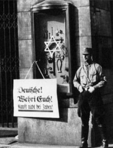 Nazis Boycott Jewish Businesses 1933