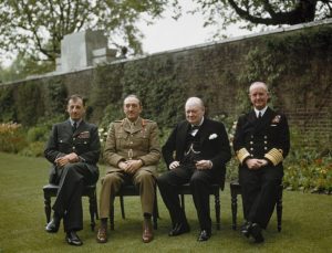 Churchill and his Chief of Staffs 1945