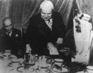 Syrian PM Fariz el Khouri at UN in 1945