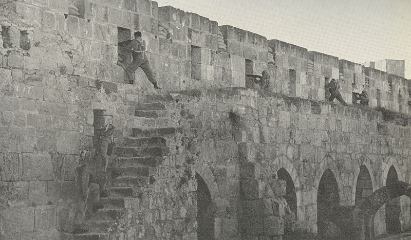 Arab Legion Soldiers Firing from Old City Walls