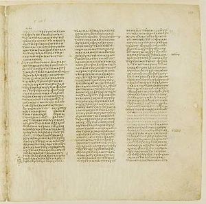 Codex Vaticanus Septuagint Manuscript