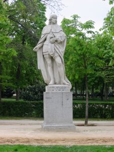 Statue of Ramon Berenguer IV in Parque del Buen Retiro, Madrid