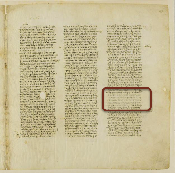 Codex Vaticanus, 350 CE